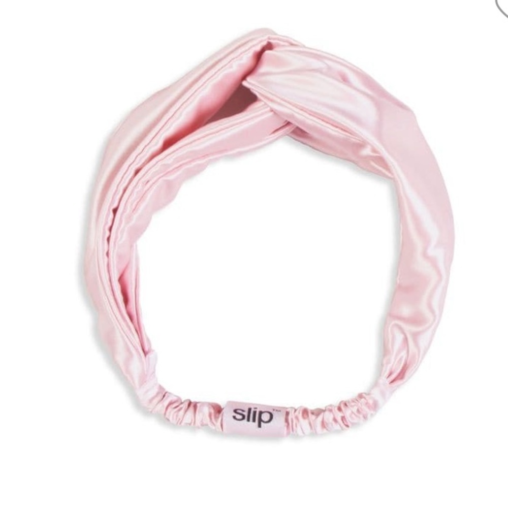 Silk pink headband by slip - Picture 5 of 7